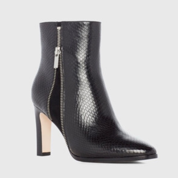 Paige heeled zip up cami ankle boots in snake skin size 9 - Picture 1 of 11